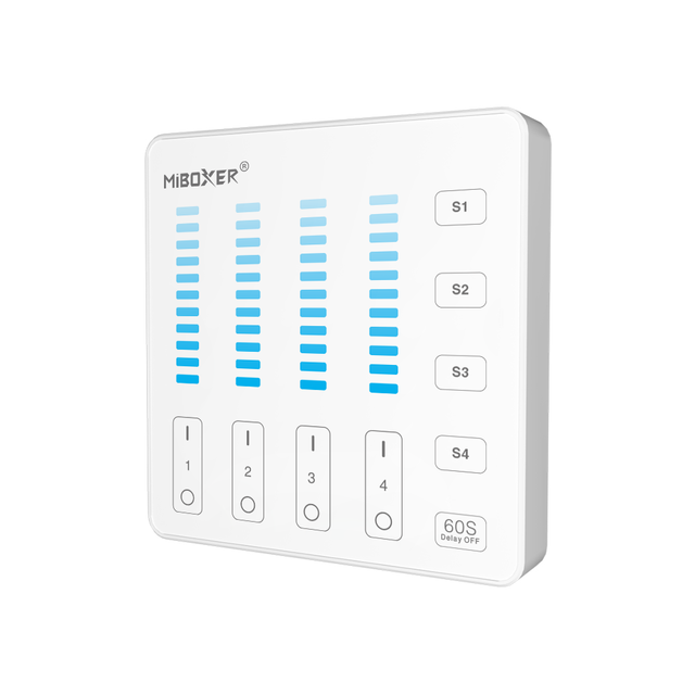 Witte LED sheets wanddimmer voor enkel kleurige LED – Draadloos - B5 - Wit