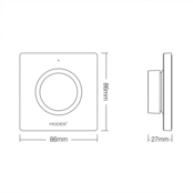 Witte enkel kleurige LED sheets wanddimmer – Draadloos – Miboxer K1B