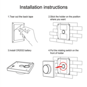 Witte enkel kleurige LED sheets wanddimmer – Draadloos – Miboxer K1B