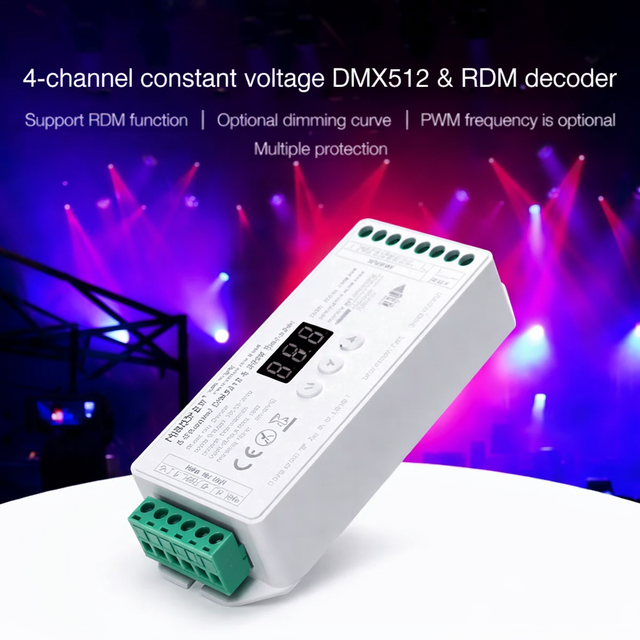 DMX Controller 512 4-Kanaal 12-24V MiBOXER D4-CX vcoor LED sheets