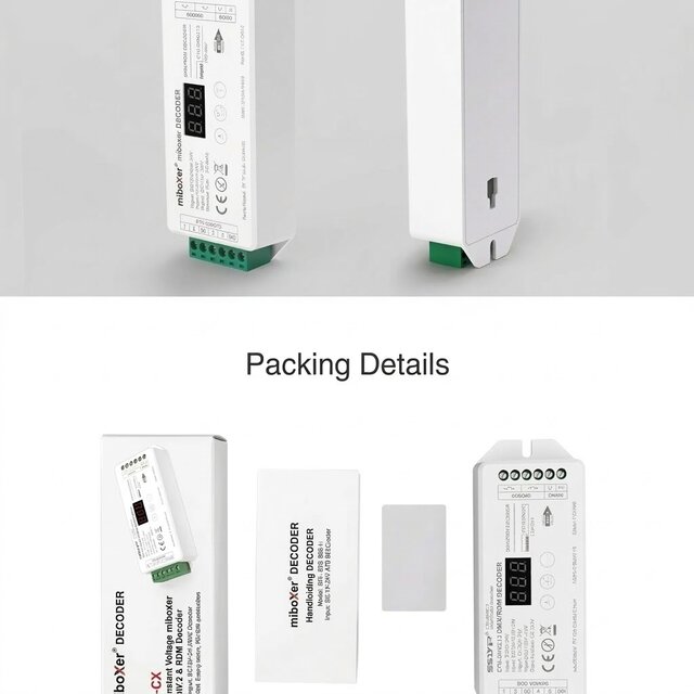 DMX Controller 512 2-Kanaal 12-24V MiBOXER D2-CX voor LED sheets