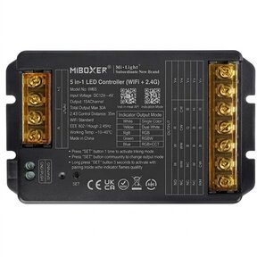 TUYA LED sheet aansturing 5 in 1 - Single Color/Dual White/RGB/RGBW/RGBWW/RGBCCT LED strips 12-24-48v - HW5 - Max 30 ampere