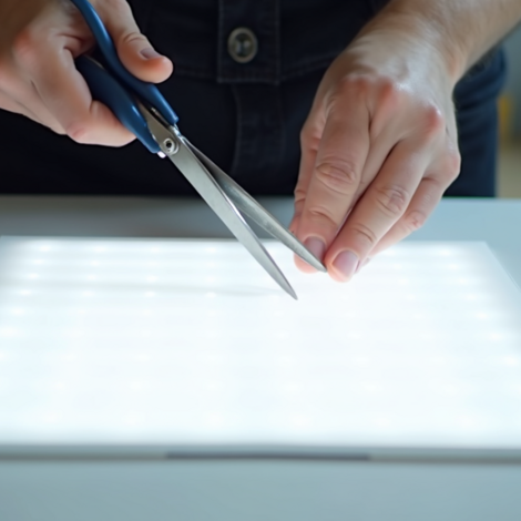 Flexibele LED sheets op maat snijden
