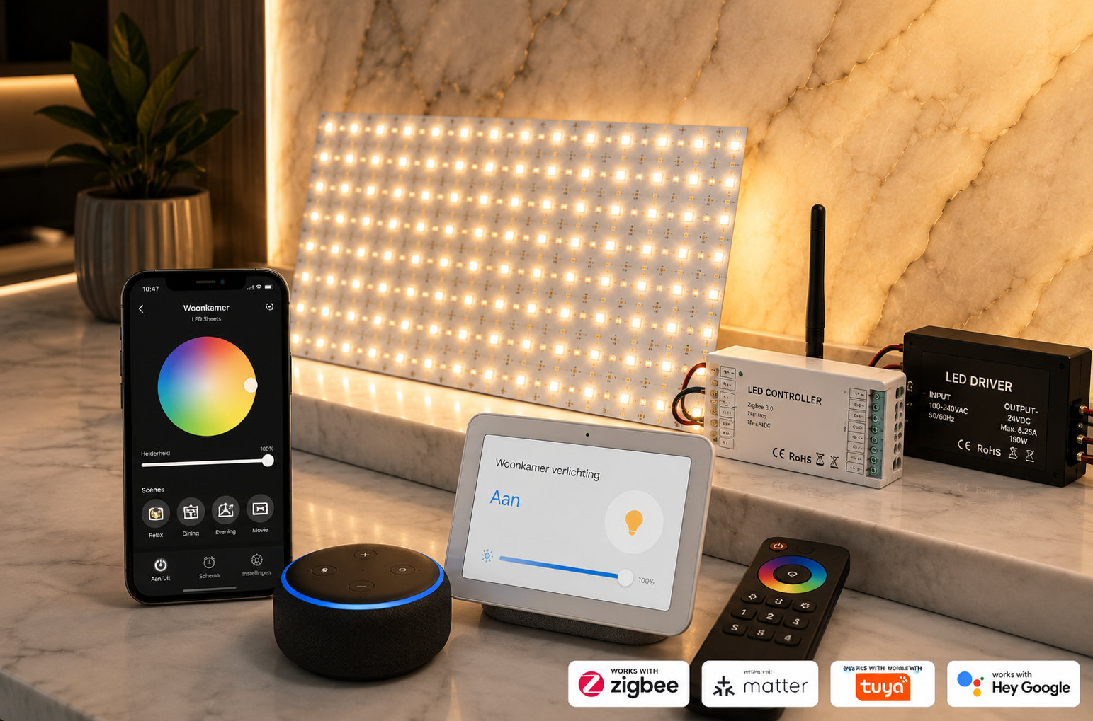 Zijn LED sheets geschikt voor smart home