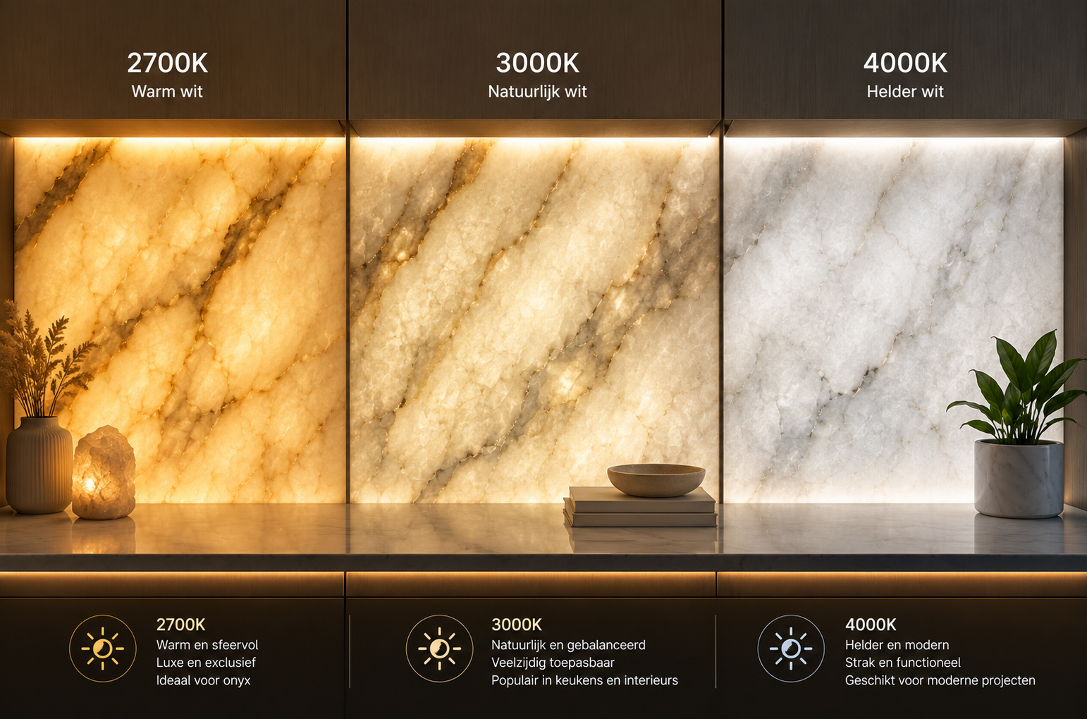 Welke lichtkleur past bij natuursteen