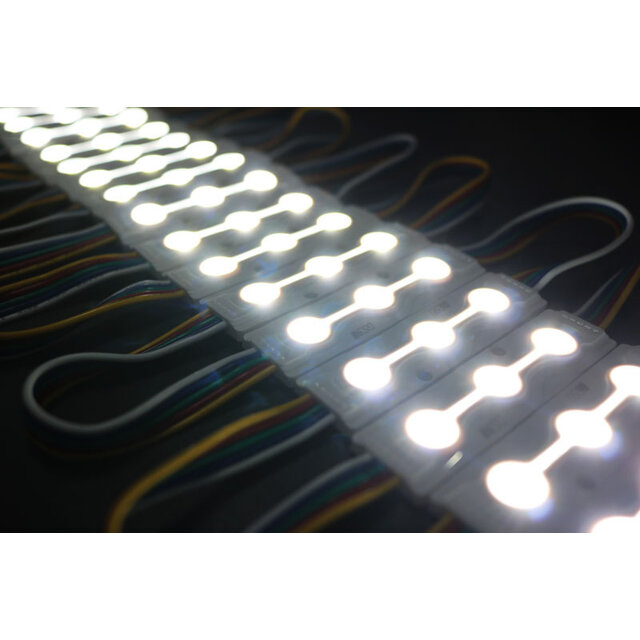 Natuursteen  RGBW LED module 12 volt 0,96 watt 5050 - MLD-5050-3RGBW - 50 stuks