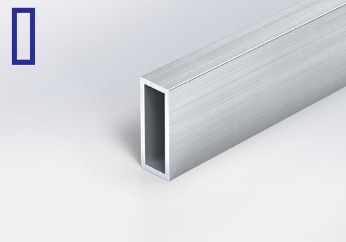 Alu-Rechteckrohr blank bei Aluminium-Experte | Alle Aluminium-Rechteckrohre unbehandelt, maßgefertigt, silberweiß, preisgünstig und schnell ins Haus geliefert!
