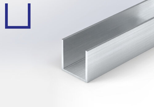 U-Profile Alu maßgefertigt von Aluminium-Experte - gezielte Kollektion an Aluminium-U-Profilen, blank und beschichtet, günstig online, direkt vom Hersteller! 