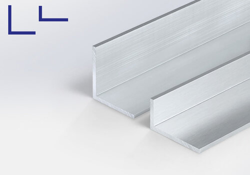 Alu-Winkel unbehandelt und pulverbeschichtet bei Aluminium-Experte - gleich- und ungleichschenklige Alu-Winkel, immer maßgefertigt und preiswert online! 