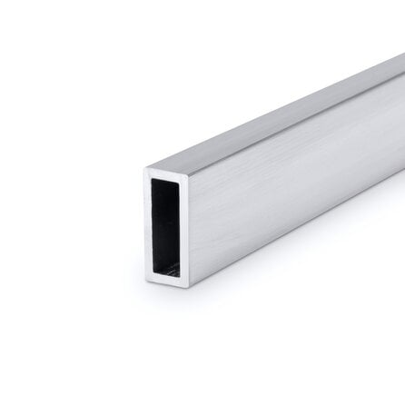 Alu Rechteckrohr - 30 x 15 x 2 mm - aus Aluminium 6060 T6 (Rechteck-Rohr Alu)