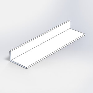 Alu L-Profil in RAL-Farbe - 40 x 25 x 2 mm