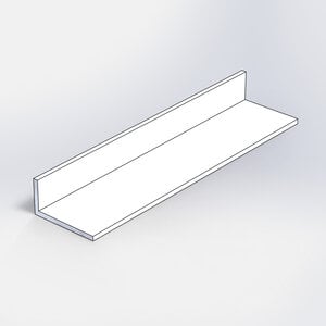 Alu L-Profil in RAL-Farbe - 80 x 40 x 3 mm