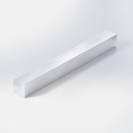 Alu Vierkantstab - 20 mm (massiv) - Stab aus Aluminium 6082 T6 (Vierkant-Vollmaterial / Vollstab)