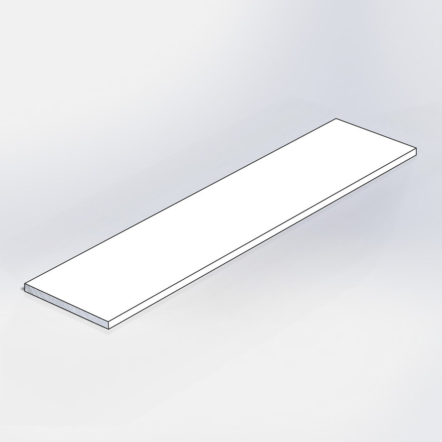 Alu Flachstange - 100 x 3 mm (massiv) - Aluminium 6060 T6 - pulverbeschichtet in RAL-Farbe nach Wunsch - Alu-Leiste / Flachprofil als Abdeck- und Abschlussleiste Alu Flachstange - 100 x 3 mm (massiv) - Aluminium 6060 T6 - pulverbeschichtet in RAL-Farbe nach Wunsch - Alu-Leiste / Flachprofil als Abdeck- und Abschlussleiste