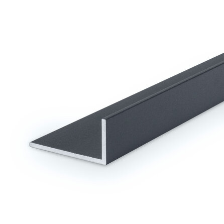 Alu L-Profil anthrazit - 40 x 25 x 2 mm - Aluminium 6060 T6 - pulverbeschichtet in RAL 7016 oder 7021 - Alu-L-Profilleiste für Eck- und Kantenschutz (Abschluss / Abdeckung)