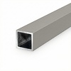 Alu Vierkantrohr grau - 40 x 40 x 2 mm - Aluminium 6060 T6 - pulverbeschichtet in RAL 7030, 7044, 1019 oder 9002