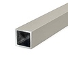 Alu Vierkantrohr grau - 40 x 40 x 2 mm - Aluminium 6060 T6 - pulverbeschichtet in RAL 7030, 7044, 1019 oder 9002