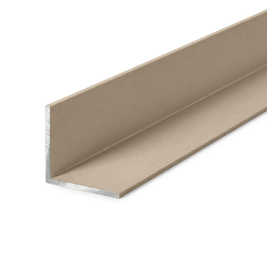 Alu Winkelprofil grau - 25 x 25 x 3 mm - Aluminium 6060 T6 - pulverbeschichtet in RAL 7030, 7044, 1019 oder 9002 - Eckleiste / Winkelleiste (für Kantenschutz / Abschluss / Abdeckung) Alu Winkelprofil grau - 25 x 25 x 3 mm - Aluminium 6060 T6 - pulverbeschichtet in RAL 7030, 7044, 1019 oder 9002 - Eckleiste / Winkelleiste (für Kantenschutz / Abschluss / Abdeckung)