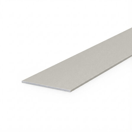 Alu Flachstange grau - 100 x 3 mm (massiv) - Aluminium 6060 T6 - pulverbeschichtet in RAL 7030, 7044, 1019 oder 9002 - Alu-Leiste / Flachprofil als Abdeck- und Abschlussleiste