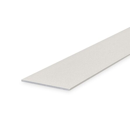 Alu Flachstange grau - 30 x 2 mm (massiv) - Aluminium 6060 T6 - pulverbeschichtet in RAL 7030, 7044, 1019 oder 9002 - Alu-Leiste / Flachprofil als Abdeck- und Abschlussleiste