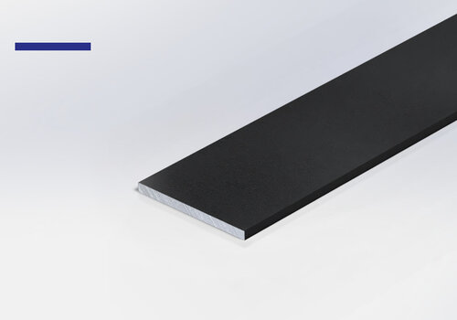 Alu-Leiste (flach) Alu-Leisten nach Maß bei Aluminium-Experte - farbig beschichtete Alu-Flachleisten in Schwarz, Weiß, Anthrazit, Grau und RAL-Farben - direkt vom Hersteller!