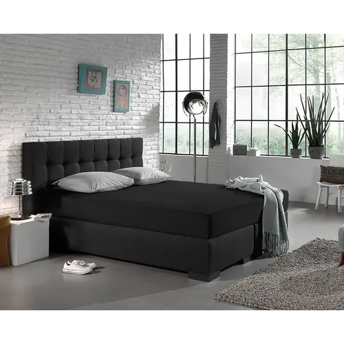 Dreamhouse Hoeslaken Jersey Zwart Dreamhouse Hoeslaken Jersey Zwart