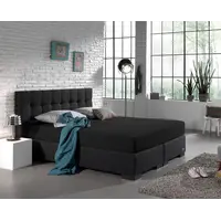 Hoeslaken Dubbel Jersey Zwart