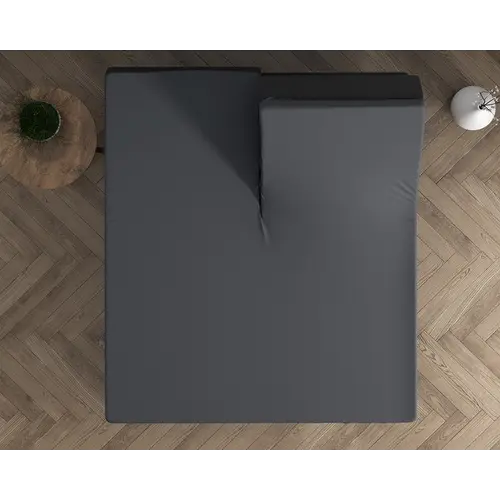 Dreamhouse Hoeslaken Splittopper Dubbel Jersey Antraciet