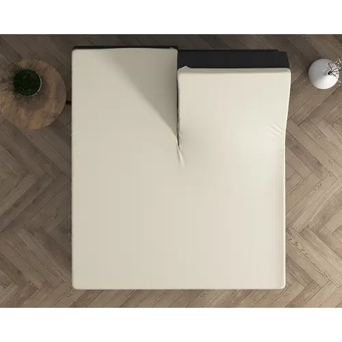 Dreamhouse Hoeslaken Splittopper Dubbel Jersey Crème