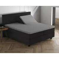 Hoeslaken Splittopper Dubbel Jersey Grijs