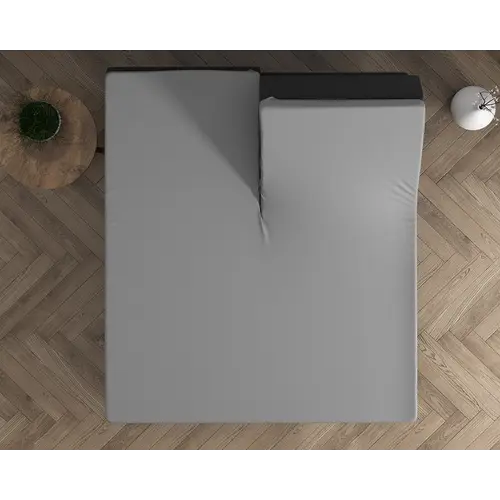 Dreamhouse Hoeslaken Splittopper Dubbel Jersey Grijs