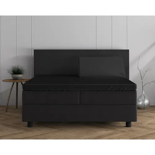 Dreamhouse Hoeslaken Splittopper Dubbel Jersey Zwart