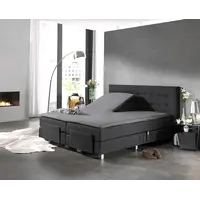 Hoeslaken Splittopper Katoen Grijs