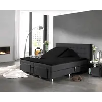 Hoeslaken Splittopper Katoen Zwart