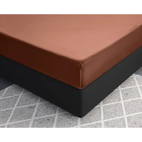 Primaviera DeLuxe Hoeslaken Satijn Bruin