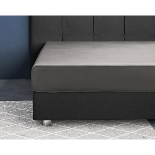 Primaviera DeLuxe Hoeslaken Satijn Grijs Primaviera DeLuxe Hoeslaken Satijn Grijs