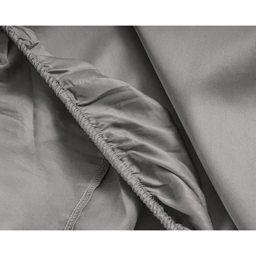 Primaviera DeLuxe Hoeslaken Satijn Grijs Primaviera DeLuxe Hoeslaken Satijn Grijs