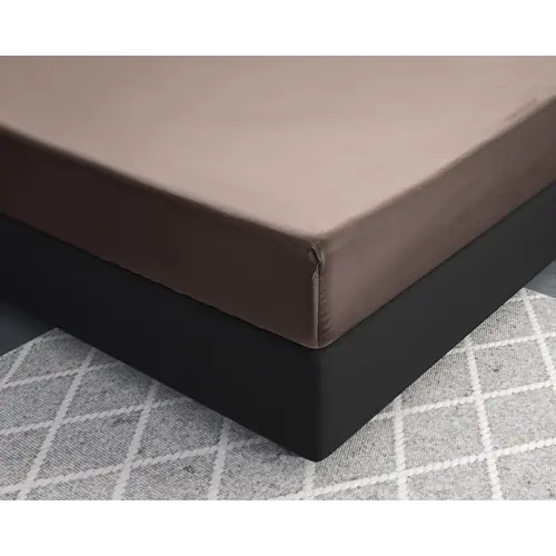 Primaviera DeLuxe Hoeslaken Satijn Taupe