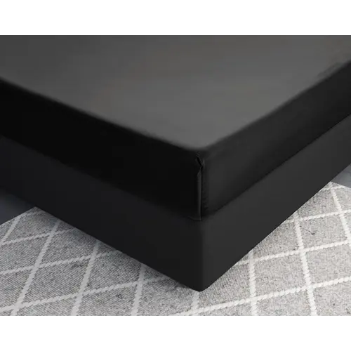 Primaviera DeLuxe Hoeslaken Satijn Zwart