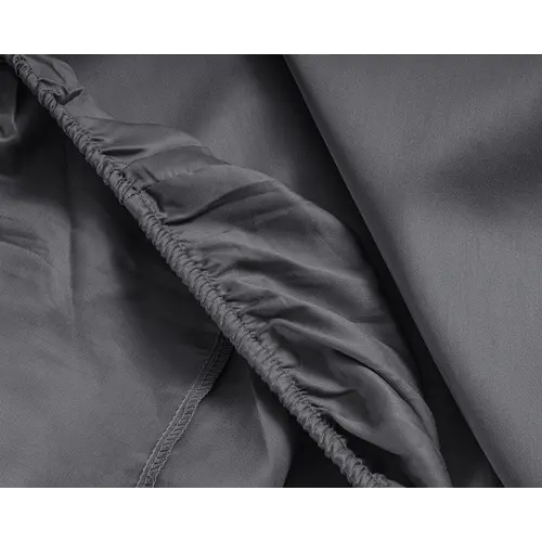 Primaviera DeLuxe Hoeslaken Topper Satijn Antraciet Primaviera DeLuxe Hoeslaken Topper Satijn Antraciet