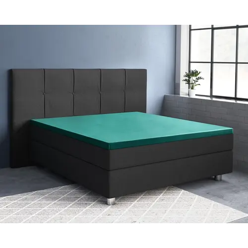 Primaviera DeLuxe Hoeslaken Topper Satijn Groen