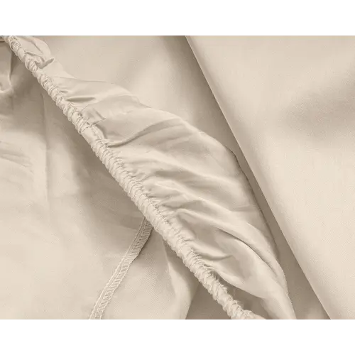 Primaviera DeLuxe Hoeslaken Topper Satijn Zand