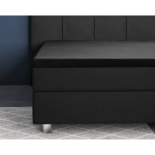 Primaviera DeLuxe Hoeslaken Topper Satijn Zwart