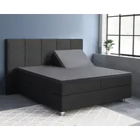 Hoeslaken Splittopper Satijn Antraciet