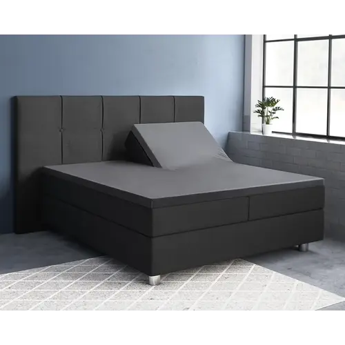 Primaviera DeLuxe Hoeslaken Splittopper Satijn Antraciet