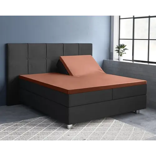 Primaviera DeLuxe Hoeslaken Splittopper Satijn Bruin Primaviera DeLuxe Hoeslaken Splittopper Satijn Bruin