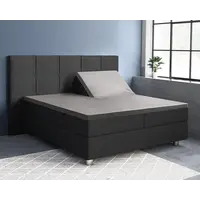 Hoeslaken Splittopper Satijn Grijs