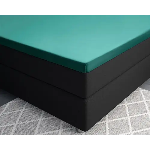 Primaviera DeLuxe Hoeslaken Splittopper Satijn Groen