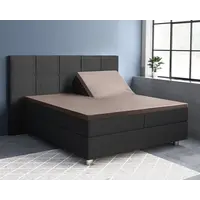 Hoeslaken Splittopper Satijn Taupe