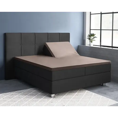 Primaviera DeLuxe Hoeslaken Splittopper Satijn Taupe